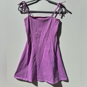 ASOS - Purple Dress with Tie Straps